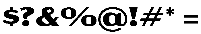 Acme Gothic Extra Wide Bold Font OTHER CHARS