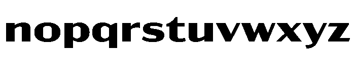 Acme Gothic Extra Wide Bold Font LOWERCASE