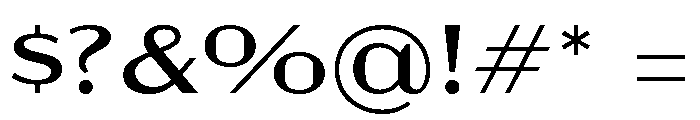 Acme Gothic Extra Wide Light Font OTHER CHARS