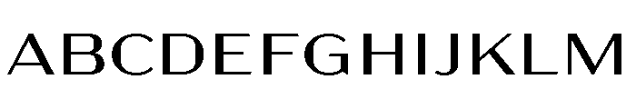 Acme Gothic Extra Wide Light Font UPPERCASE