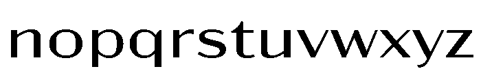 Acme Gothic Extra Wide Light Font LOWERCASE