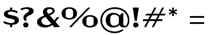 Acme Gothic Extra Wide Regular Font OTHER CHARS