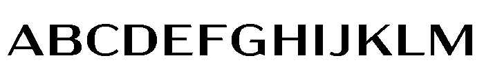 Acme Gothic Extra Wide Regular Font UPPERCASE