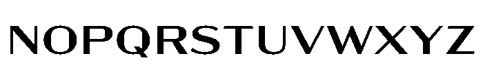 Acme Gothic Extra Wide Regular Font UPPERCASE