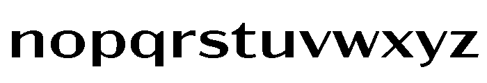 Acme Gothic Extra Wide Regular Font LOWERCASE