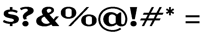 Acme Gothic Extra Wide Semi Bold Font OTHER CHARS