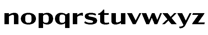 Acme Gothic Extra Wide Semi Bold Font LOWERCASE