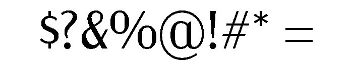 Acme Gothic Light Font OTHER CHARS