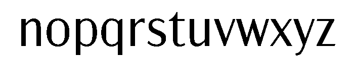 Acme Gothic Light Font LOWERCASE