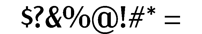 Acme Gothic Regular Font OTHER CHARS