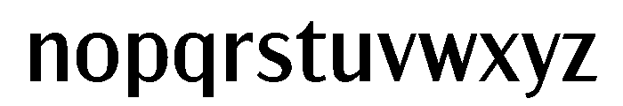 Acme Gothic Regular Font LOWERCASE