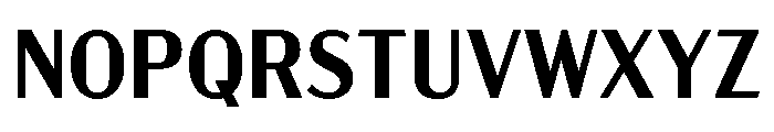 Acme Gothic Semi Bold Font UPPERCASE
