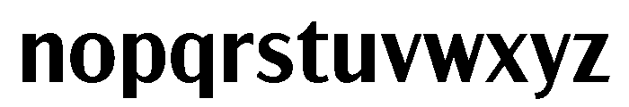 Acme Gothic Semi Bold Font LOWERCASE