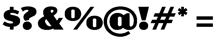 Acme Gothic Wide Black Font OTHER CHARS