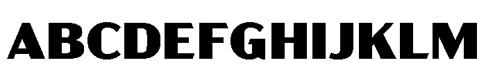 Acme Gothic Wide Black Font UPPERCASE
