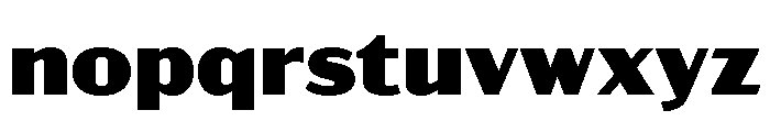 Acme Gothic Wide Black Font LOWERCASE