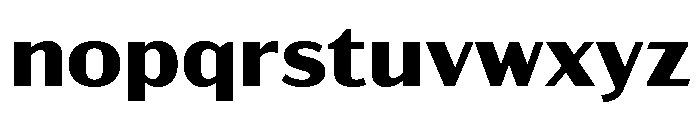 Acme Gothic Wide Bold Font LOWERCASE