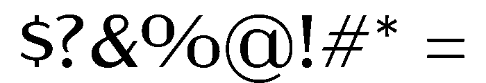 Acme Gothic Wide Light Font OTHER CHARS