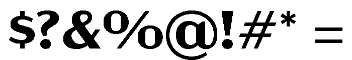 Acme Gothic Wide Semi Bold Font OTHER CHARS