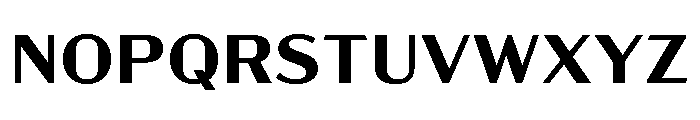 Acme Gothic Wide Semi Bold Font UPPERCASE