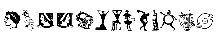 Acropolis Extras Font UPPERCASE