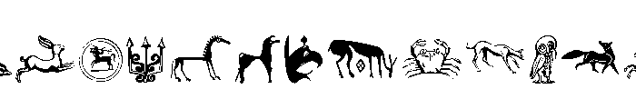 Acropolis Extras Font UPPERCASE