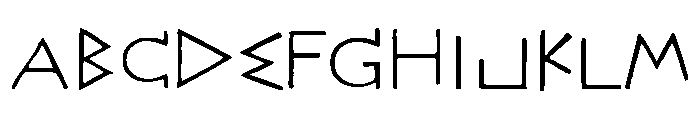 Acropolis Now Font UPPERCASE