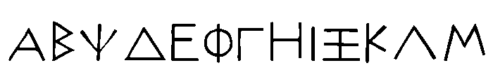 Acropolis Then Font UPPERCASE
