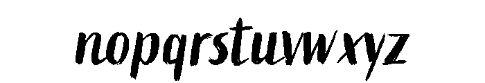 Active One Regular Font LOWERCASE