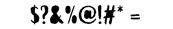 Active Regular Fill Font OTHER CHARS