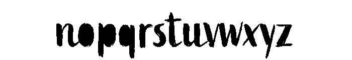 Active Regular Fill Font LOWERCASE