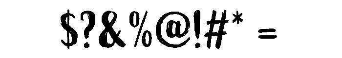 Active Regular Font OTHER CHARS