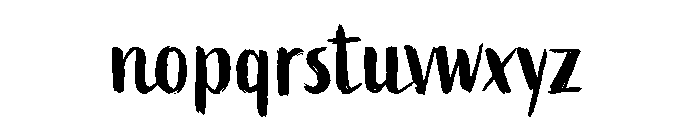 Active Regular Font LOWERCASE