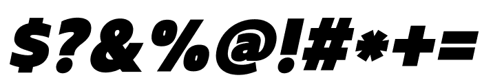 210 Supersize Black Italic Font OTHER CHARS