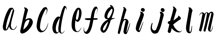 AB Harumi R Regular Font LOWERCASE