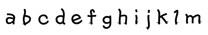 AB Ryushichi Regular Font LOWERCASE