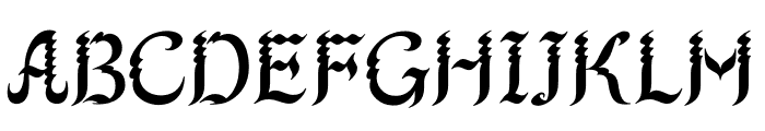 AGNamsangjun Striped Font LOWERCASE