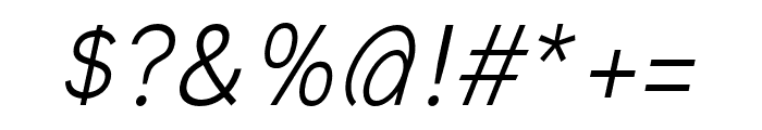 Aaux Next Regular Italic Font OTHER CHARS
