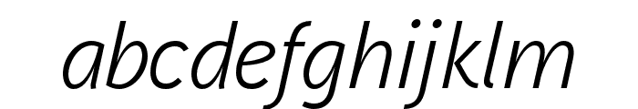 Aaux Next Regular Italic Font LOWERCASE