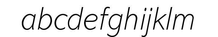 Abadi MT Pro Extra Light Italic Font LOWERCASE
