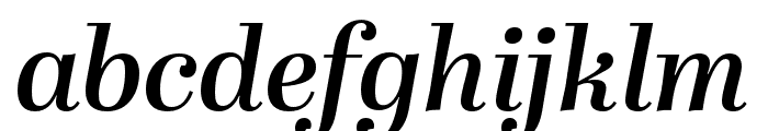 Abril Display SemiBold Italic Font LOWERCASE