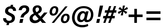 Acumin Pro Condensed Semibold Italic Font OTHER CHARS