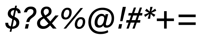 Acumin Pro Medium Italic Font OTHER CHARS