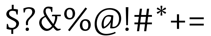 Acuta Light Italic Font OTHER CHARS