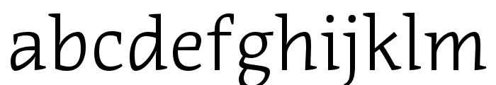 Acuta Light Italic Font LOWERCASE