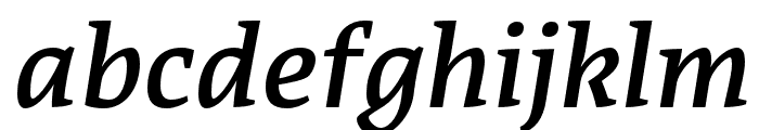 Acuta Medium Italic Font LOWERCASE