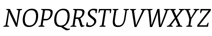 Acuta Thin Italic Font UPPERCASE