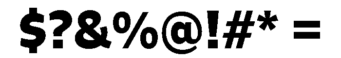 Ad Gothic Variable Bold Font OTHER CHARS
