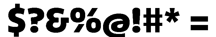 Ad Gothic Variable Extra Bold Font OTHER CHARS