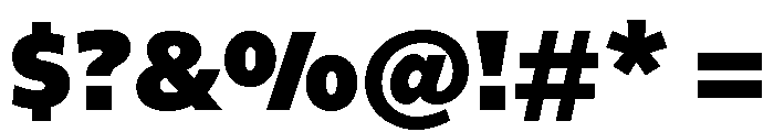 Ad Gothic Variable Heavy Font OTHER CHARS